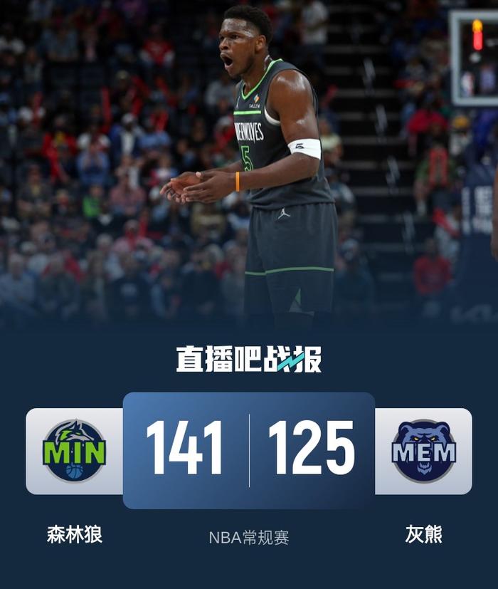 灰熊逆转灰狼，莫兰特轰下分